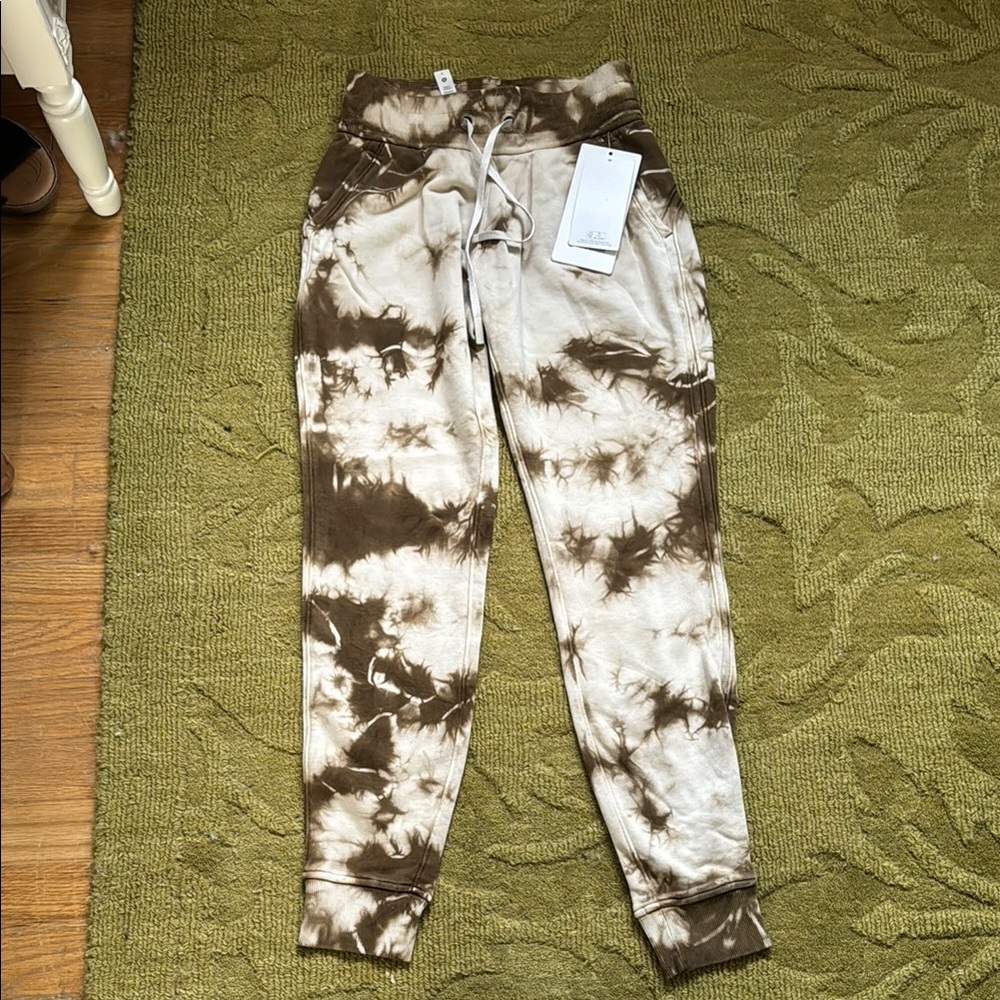 Lululemon Warm Down Joggers Brown Tie Dye 2